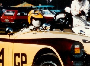 Kenneth in race car